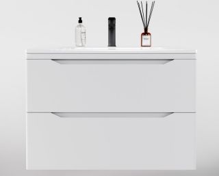 Тумба под раковину Style Line Марелла 80 Люкс Plus СС-00002410 белый матовый